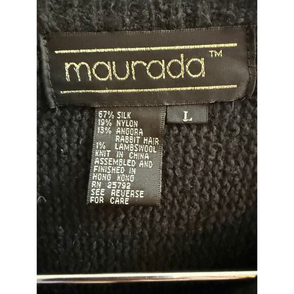 Vintage Maurada Sweater Silk/Wool/Angora Rabbit Hair Blend Size Large - Picture 4 of 5